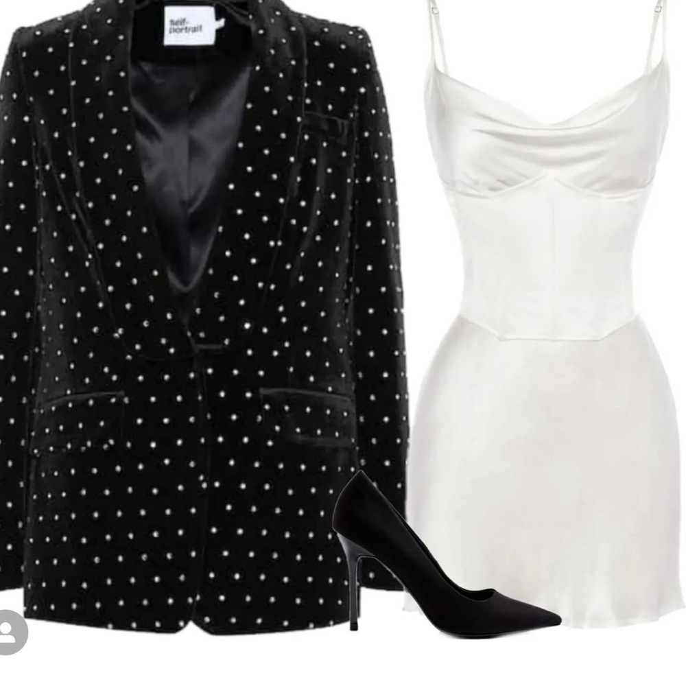 Heiress Beverly Hills white corset satin slip mini dress